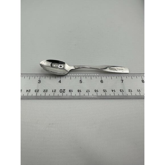 Vintage Onieda Silversmiths Dachshund Dog Collector Spoon Silver plate w/ Box - Picture 5 of 6